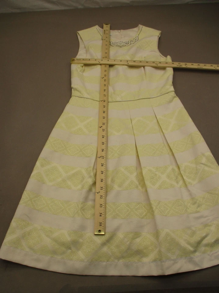 Vestido de noche Maggy London talla 8 para mujer mezcla de algodón con tachuelas falda plisada 979 Foto 2 de 4