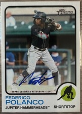 FEDERICO POLANCO 2022 TOPPS HERITAGE MINOR LEAGUE REAL ONE ON-CARD AUTO #ROA-FP