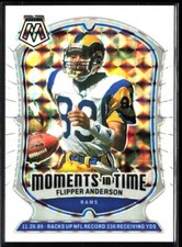 Flipper Anderson 2024 Panini Mosaic #8 - Moments In Time White Prizm SP /25 Rams