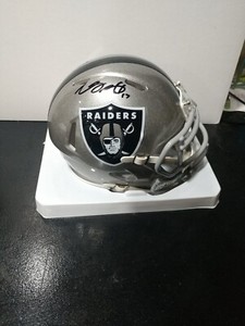 Davante Adams signed Flash Mini Helmet, Las Vegas Raiders, Beckett BAS