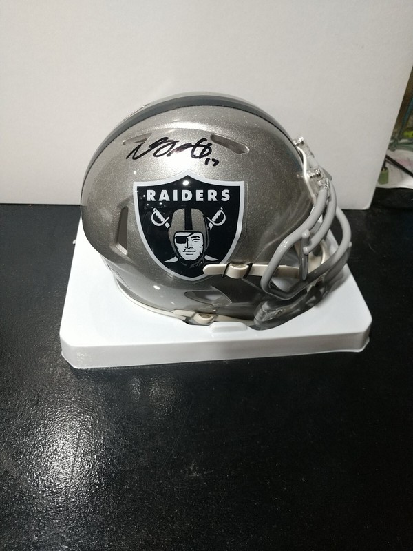 Davante Adams signed Flash Mini Helmet, Las Vegas Raiders, Beckett BAS