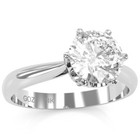 Crown Setting   White Topaz Engagement Ring In 14k  Gold — photo 8