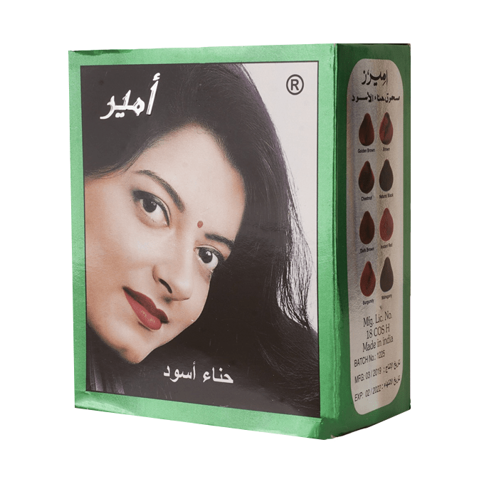 Amir's Black Henna 6 Pouches X 10gram Herbal Henna powder eBay