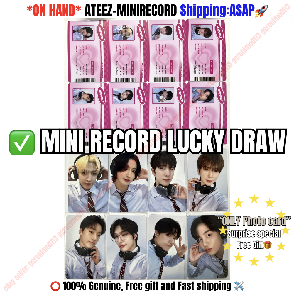 ATEEZ minirecord ミニレコード 当選者 トレカ サン