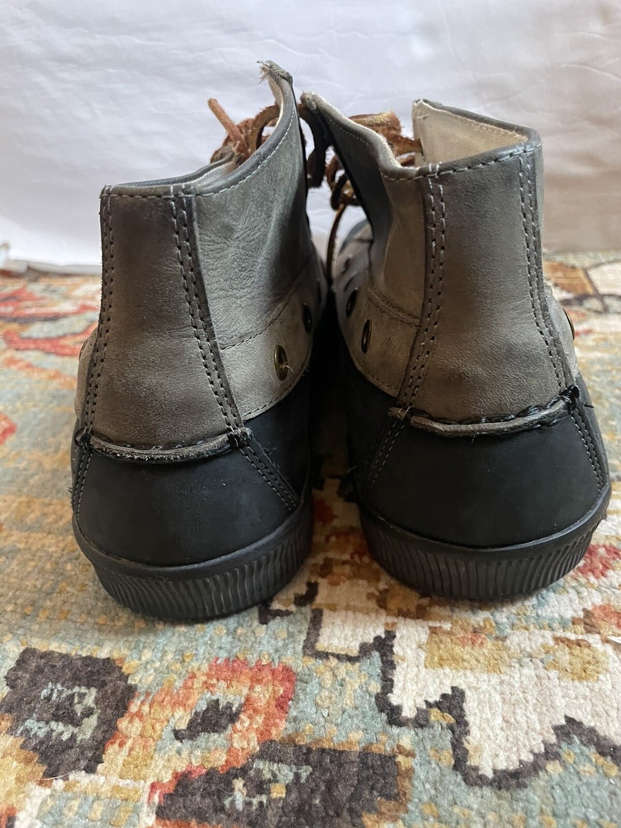 Polo Ralph Lauren Delmont Suede Leather Deck Shoe Gray Olive  display picture 1