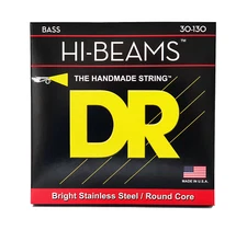 DR Strings HI-BEAM Steel Bass Strings: 6-String Medium to Heavy 30-130 [MR6-130]