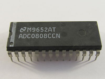 2 Stück/pcs ADC0808CCN NSC 8-Bit μP Compatible A/D Converter,gebraucht, getestet
