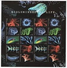 2018 US SC 5264-5273 Bioluminescent Life, Sheet of 20, Forever Stamps - Po Fresh