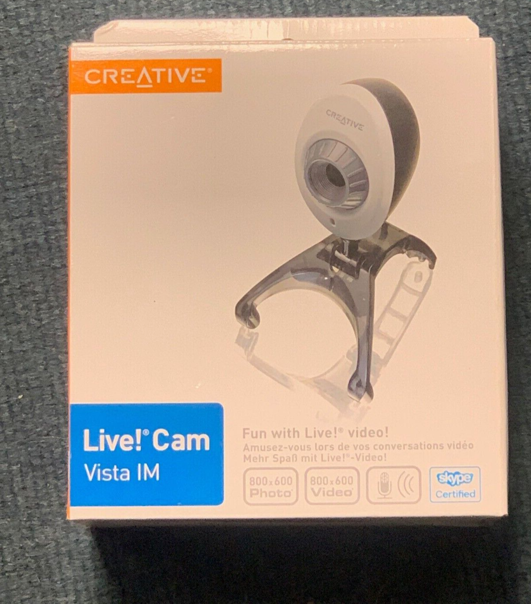 Creative Live! Cam Vista IM VF0260 VGA 800x600 Windows Photo Video
