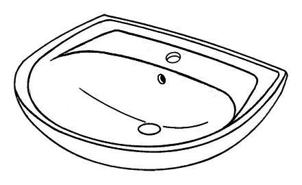Keramag / Geberit Renova Nr.1 Waschtisch 600mm x 490mm mit Hahnloch... 223060080 - Bild 4 von 4