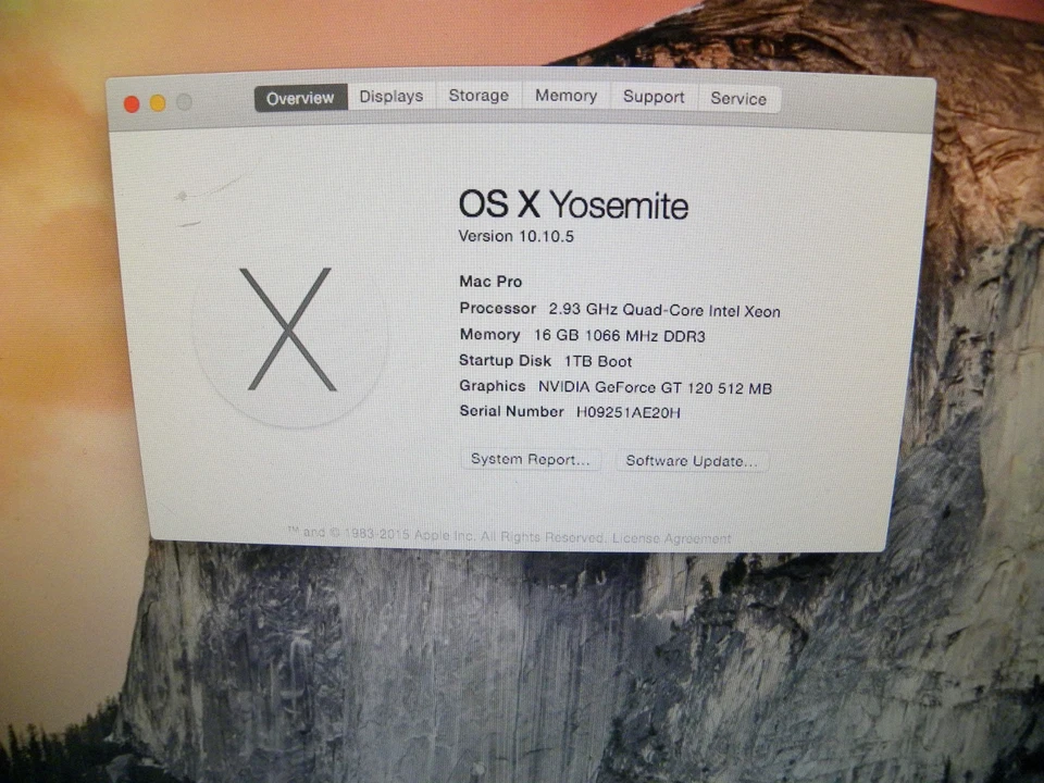 Apple A1186 Mac Pro  4,1   2.93ghz Quad Core  16GB RAM  2-1TB HDs  Tested - Image 3 of 4