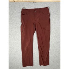 Kuhl Splash Roll-Up Hiking Cargo Pants Mahogany Red Brown Womens 14 Reg 6326