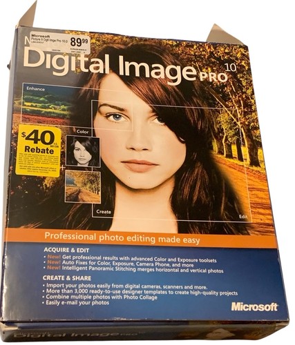 Microsoft Digital Image Pro 10, zestaw 2 płyt - oprogramowanie do edycji zdjęć