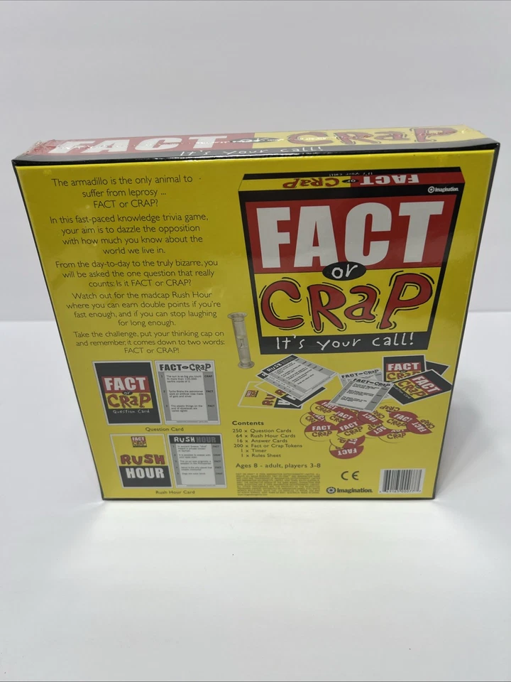 Fact Or Crap Board Game Never Opened or Played. 2006. Still In Original Plastic. - Image 3 of 4