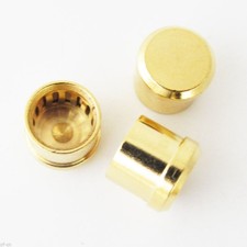 50pcs for RCA Jack Female Noise Stopper Gold Plated Copper Dust Cap