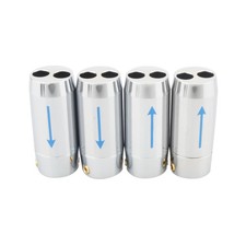 4Pack 46mm Aluminium HiFi Audio Speaker Pants Y Splitter for RCA Bi-Wire DIY