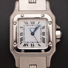 Montre Santos Carrée 24Mm En Acier Inoxydable 09011