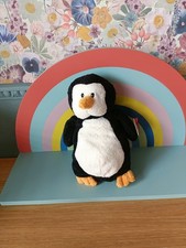 TY Pluffies waddles  Retired Penguin Soft Plush Toy Teddy 