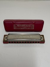 Vintage Hohner Marine Band No. 364 Harmonica Key of C w/ Original Red Case