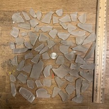 Machine Tumbled Clear Sea Glass Clear Glass qty 65