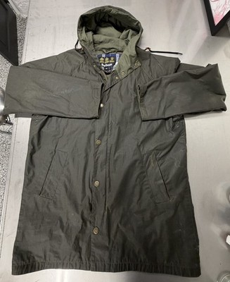 Barbour Breswell Wax Jacket Men s XL olive green