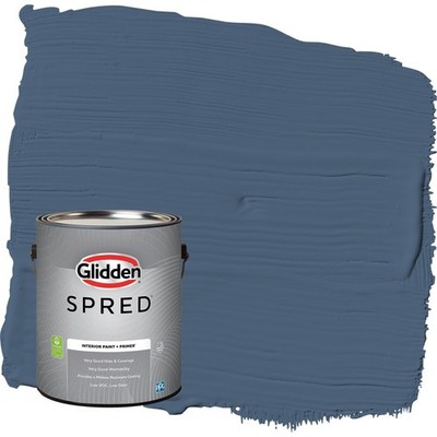 Glidden Spred Grab-N-Go Blue Fjord / Blue Eggshell Interior Paint with Primer