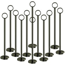 12PK Table Number Holders Place Card Holders 12 Inch Table Card Holders Steel...