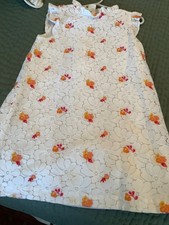 Abito Janie e Jack bianco foderato in pizzo ricamato taglia 5