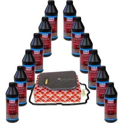 12 L Liqui Moly 8100 Getriebeöl FEBI Getriebeölfilter für Mercedes C-Klasse