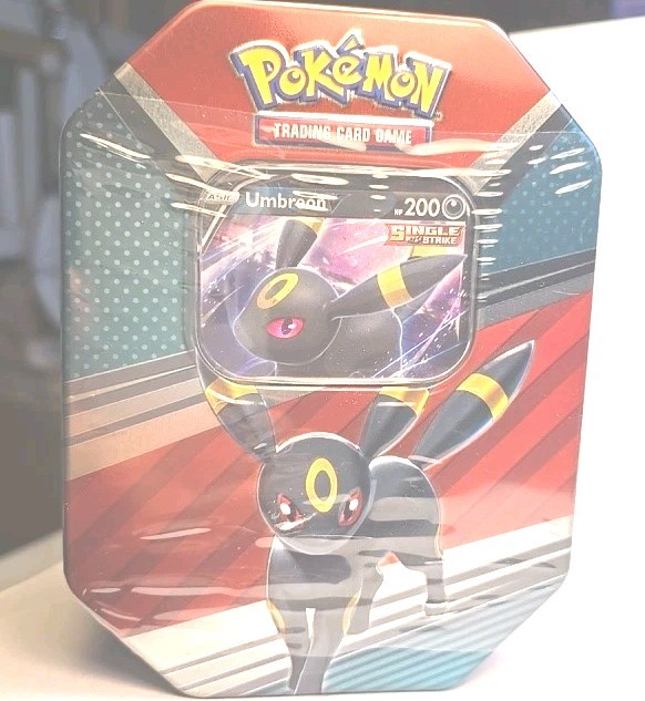 Pokemon V Heroes Tin SEALED Umbreon V (4 Booster Packs Pokemon Card)
