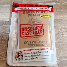 Unsolved Case Files Avery & Zoey Gardner Activity Case Murder Mystery Detective