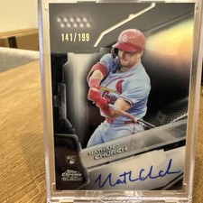 Nathan Church - 2026 Topps Chrome Black CBA-NC Auto Refractor /199 RC Cardinals