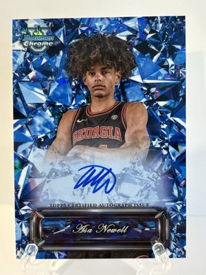 2024-25 Bowman Chrome Sapphire University Asa Newell Sapphire Selections Auto SP