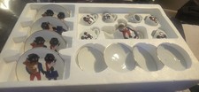 Reutter porcelain toy tea set "Tea for Two" G---y Traditional British characters