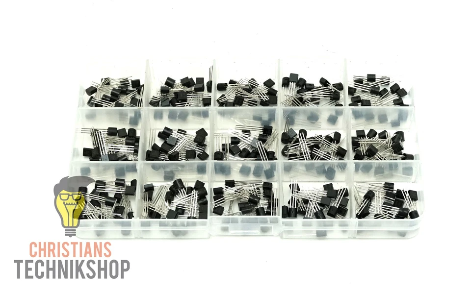 TO-92 Transistor Sortiment 300 Stück - 15 verschiedene Typen - Bild 2 von 3