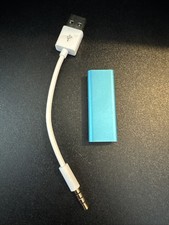 Apple iPod Shuffle 3rd Gen Blue 2GB Tested Working Bundle