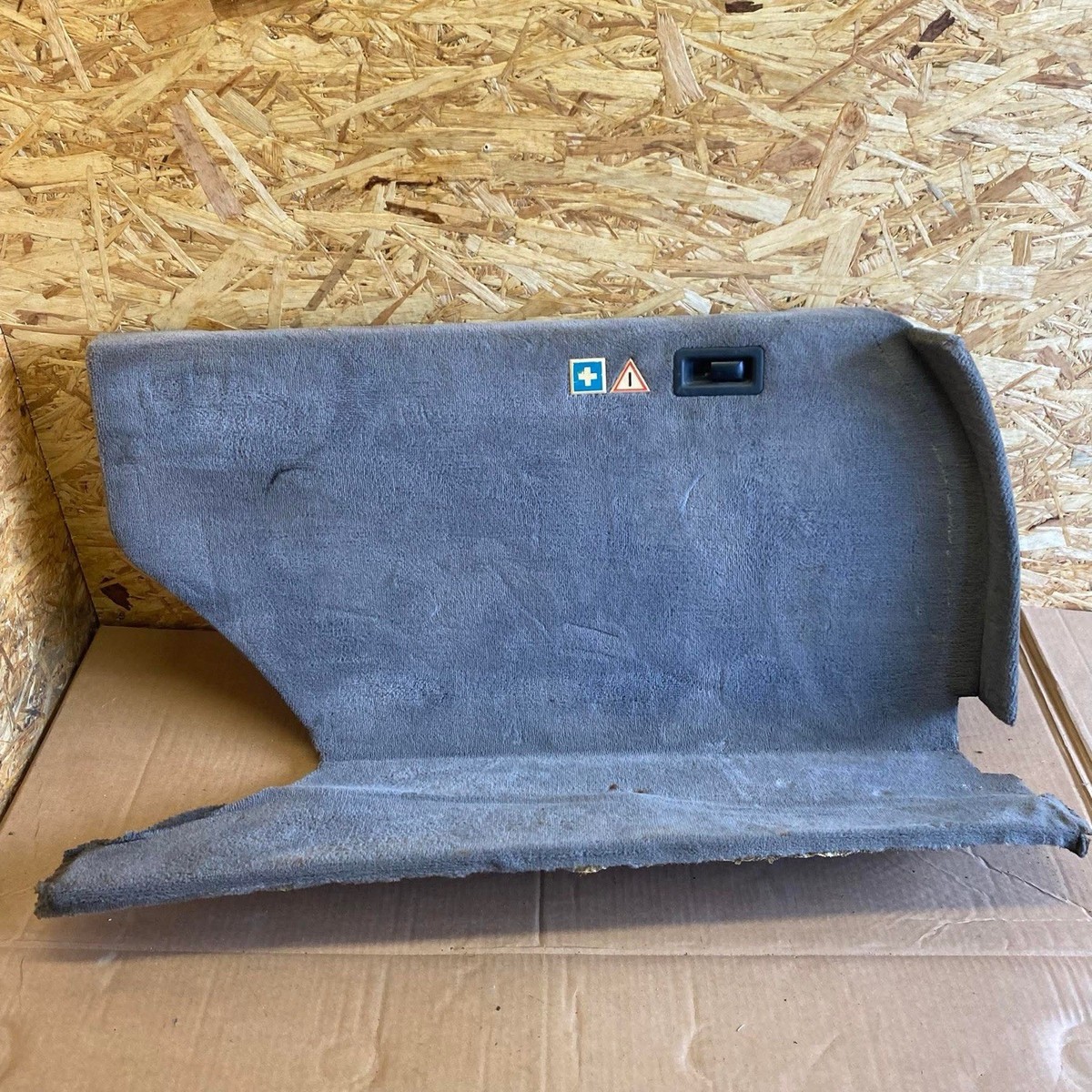 Mercedes-Benz W124 S124 Trunk Rear Right Quarter Carpet Trim Gray