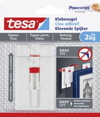 tesa Klebenagel Traglast 2 kg, 2 Stück  Klebenagel