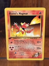Pokemon 1st Edition Blaine’s Magmar 37/132 - Gym Heroes - NM on eBay