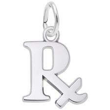 Sterling Silver Pharmacy Charm - 12mm x 13mm