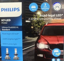 PHILIPS H7 LED Ultinon Pro6000 BOOST 11972U60BX2 Autolampe Straßenzulassung 2x