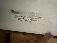 Kessler Weighted Beaker Sampler for Heavy Crude Oils