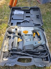 A used Titan TTB278SDS Corded SDS Plus Drill in good working condition