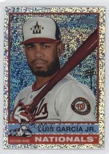 2025 Topps Heritage Chrome Silver Sparkle Refractor Luis Garcia García Jr 2g8