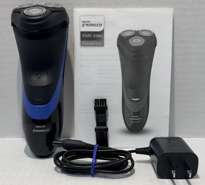 Philips Norelco S1560 Wet Dry Electric Razor, CLEANED, SANITIZED, TESTED Works!