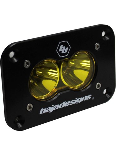 Baja Designs S2 Sport Flush Mount Spot Pattern LED Work Light - Amber main image 0