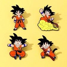 4 Pc Anime Warrior Enamel Pins Set Metal Brooch Badge Backpack Jacket Clothing