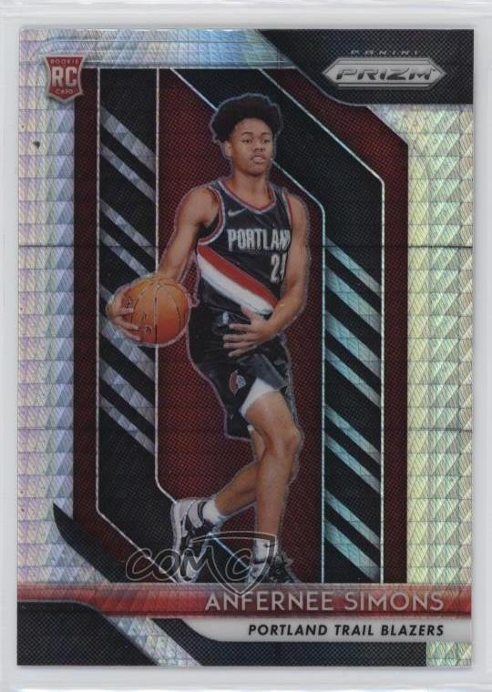2018-19 Panini Prizm Hyper Prizm Anfernee Simons #61 Rookie RC 02ez