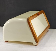 Brotkasten art deco Wächtersbach Keramik Holz