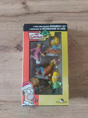 5 Figurines Simpsons / 5 Piece Mini Holiday Ornament Set / The Simpsons / Neuf / - Photo 1/4